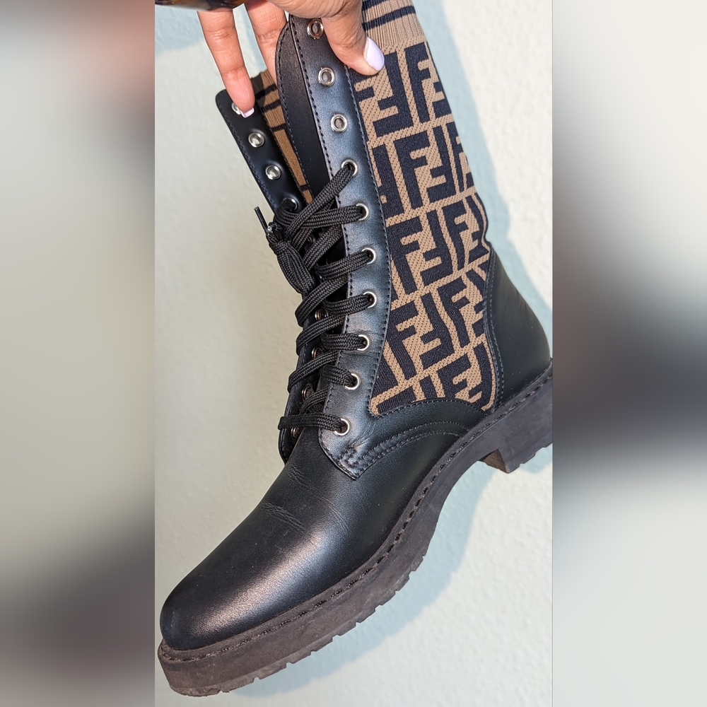 Fendi Rokoko Biker boots